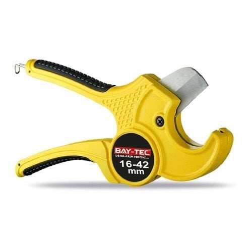 Bay-Tec MK0695 Pvc Boru Kesme Makası / Sarı 42mm