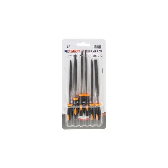 Bay-Tec MK1036 Eğe Seti Mini 6pcs /4''