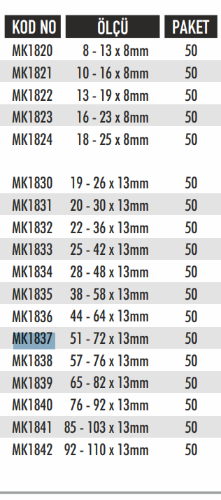 Bay-tec Metal Kelepçe