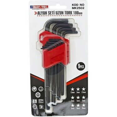 Bay-tec MK2502 Torx Allen Seti Uzun