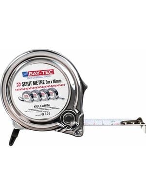 Bay-tec Şerit Metre Krom
