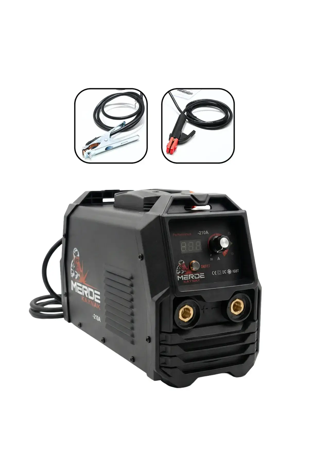 MERDE MMA 210A Dijital Göstergeli Inverter Kaynak Makinesi