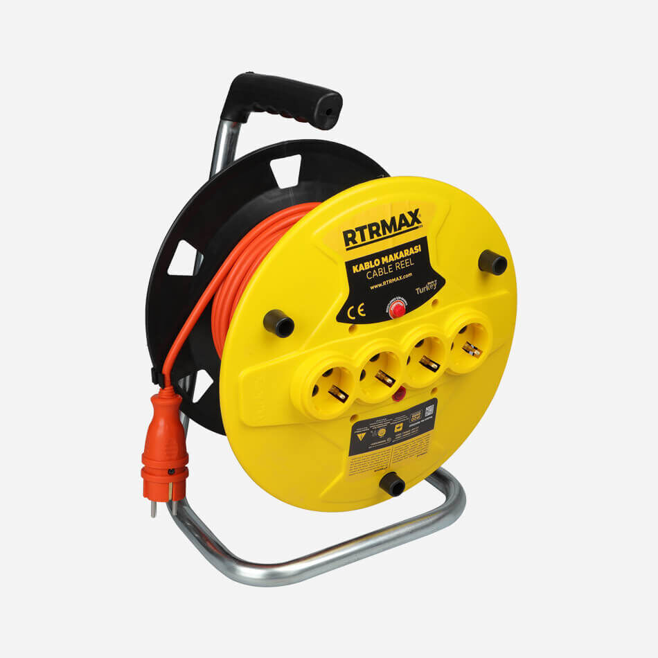 Rtrmax REM31550 50 mt 3 x 1.5 mm Makaralı Uzatma Kablosu