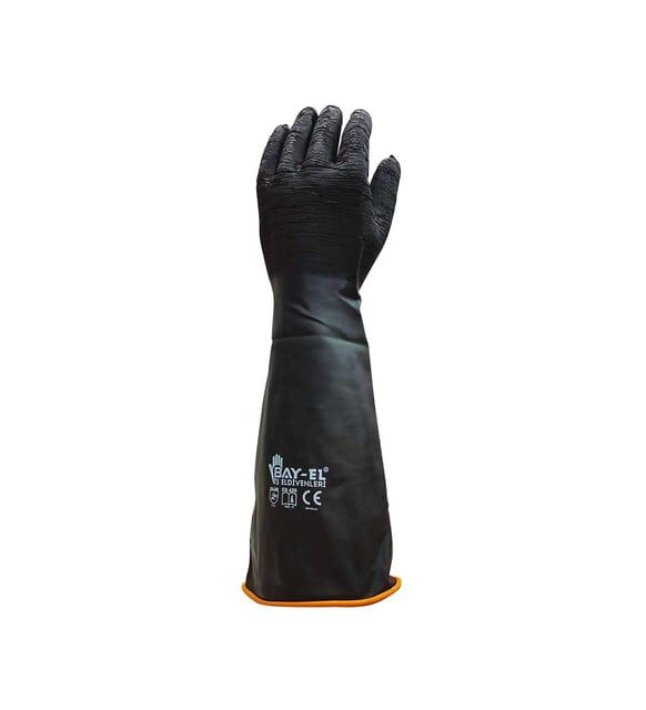 BAY-EL EL460 Kauçuk Eldiven Uzun Pütürlü XL / 60cm
