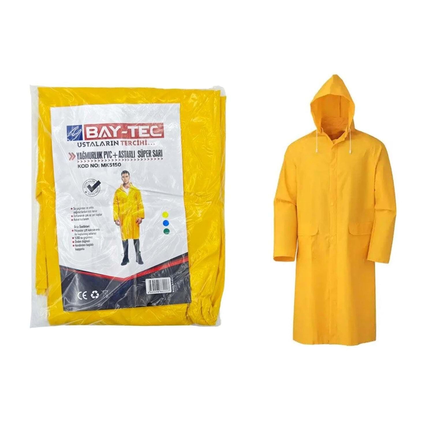 Bay-tec Yağmurluk Pvc+astarlı Süper