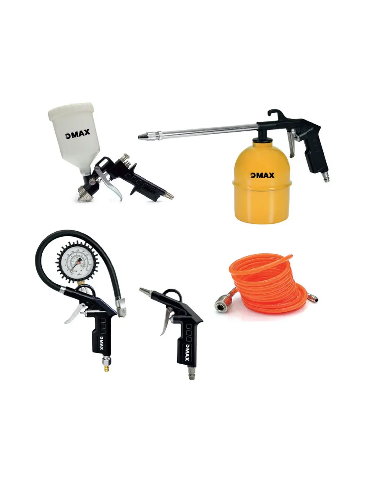 DMAX Boya Ve Hava Tabancası Seti 5 Parça DMX4251
