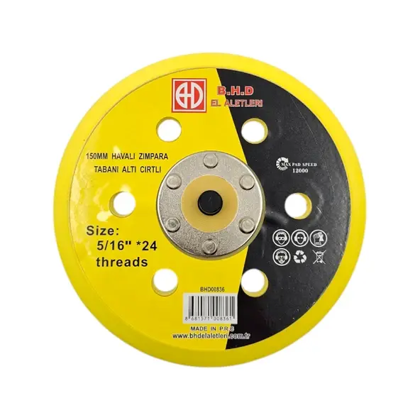 BHD  150mm Cırtlı Taban Altı Havalı Zımpara