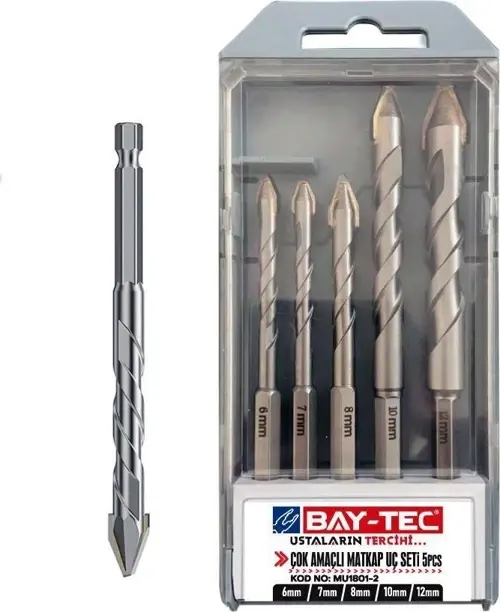Bay-Tec MU1801-2 Çok Amaçlı Matkap Uç Seti