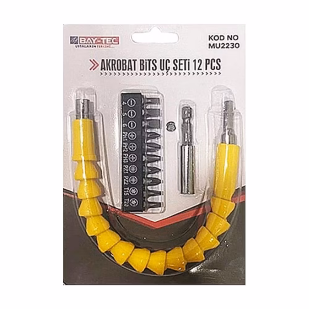 Bay-Tec MU2230 Akrobat Bits Uç Seti /12 Pcs