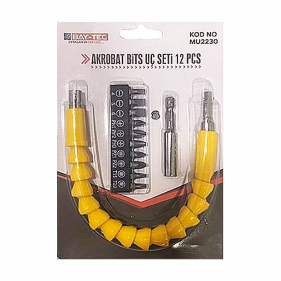 Bay-Tec MU2230 Akrobat Bits Uç Seti /12 Pcs
