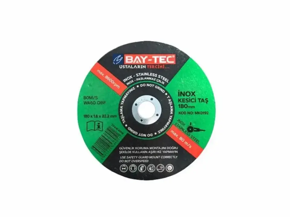 Bay-Tec MK0192 180mm İnox Kesici Taş