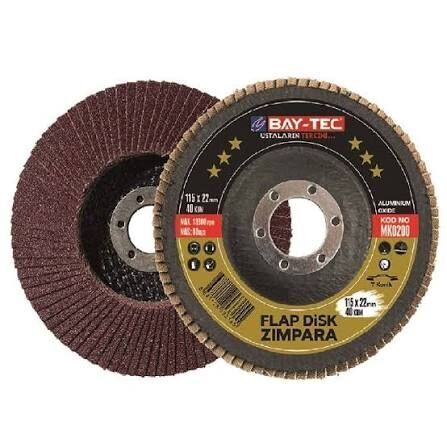 Bay-Tec MK0220-2 115mm 120 kum Flap Disk Zımpara